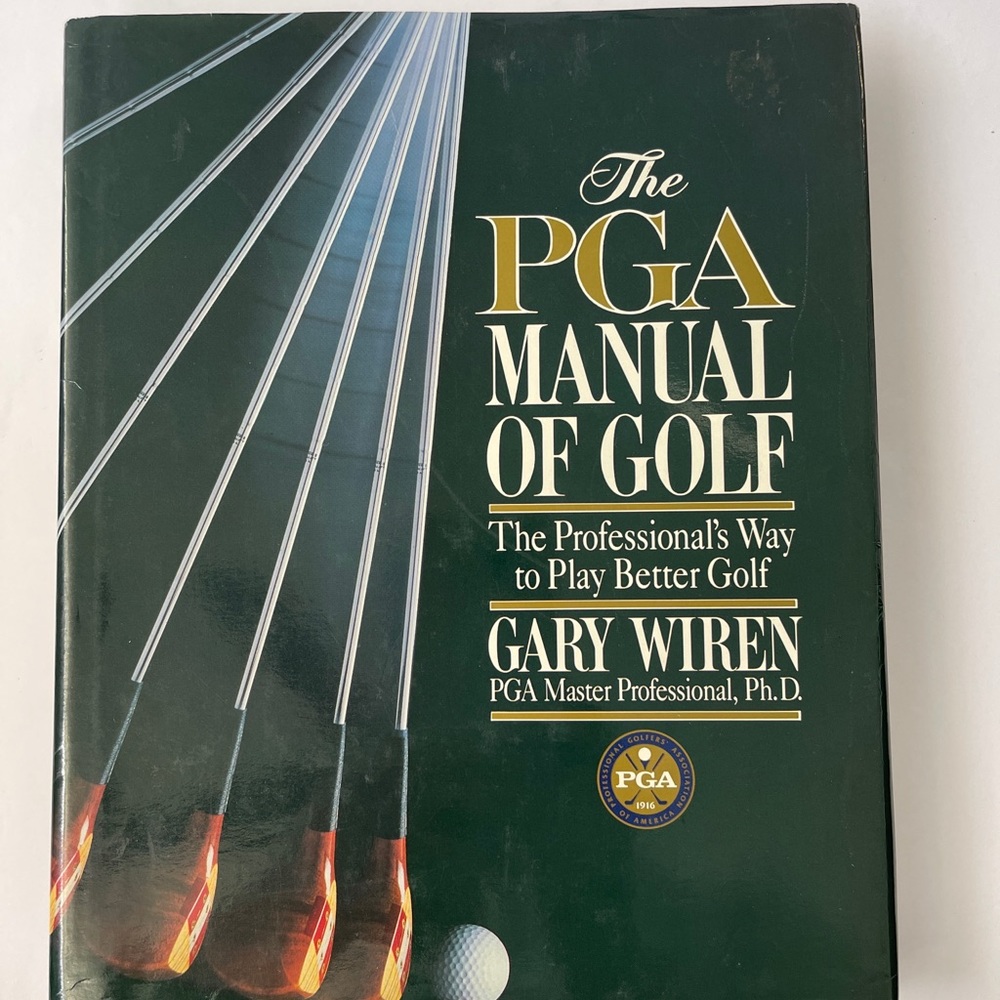 PGA Manual of Golf signed by author Gary Wiren